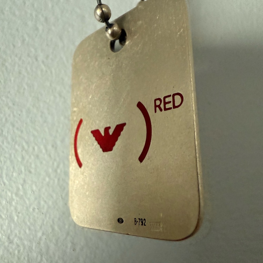 Emporio Armani silver 925 dog Tag